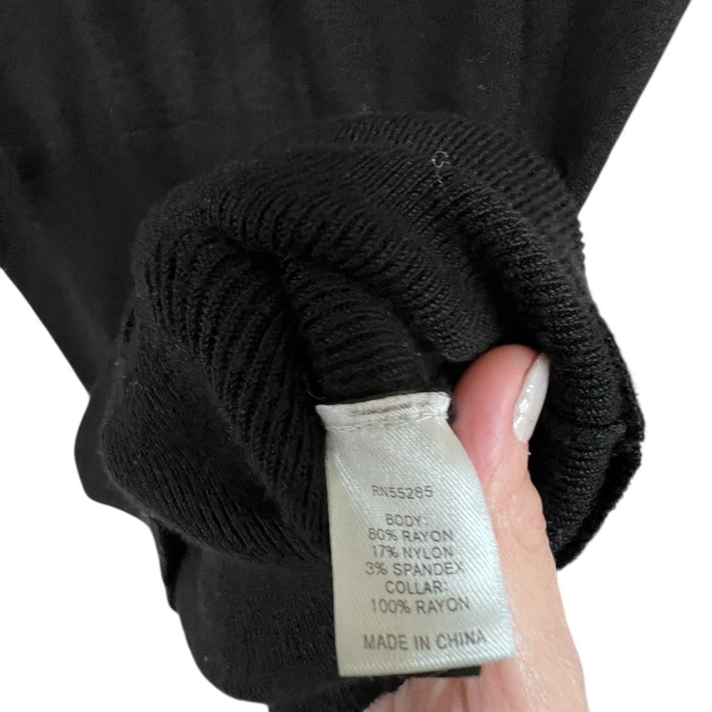 Express Elegant Black Cowl Neck Sweater - Picture 2 of 5